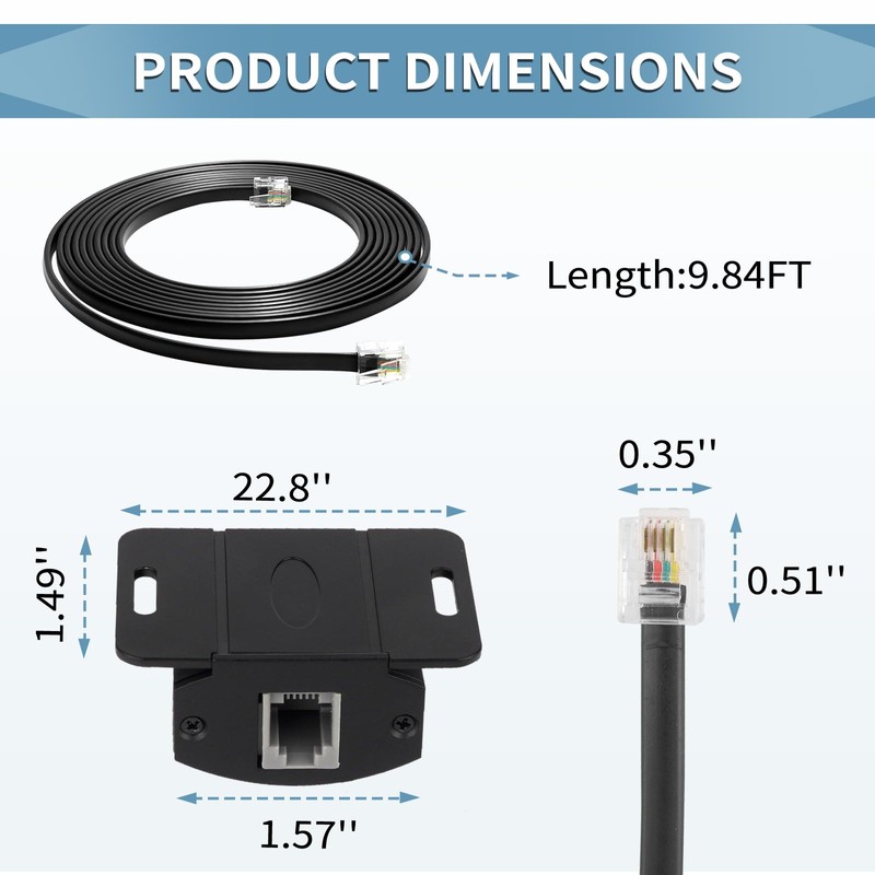 Universal Bass Control Knob, 3.5m/11.48ft Bass Volume Knob with Extension