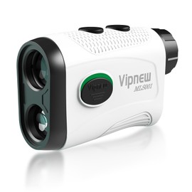 Vipnew Golf Rangefinder with Slope Switch&Magnetic Strip&Flag Locking Vibraition|7X Magnification|1200Yards Range|800mAh Portable Battery|for Distance&Speed&Continue Scan Measurement|Compact|White