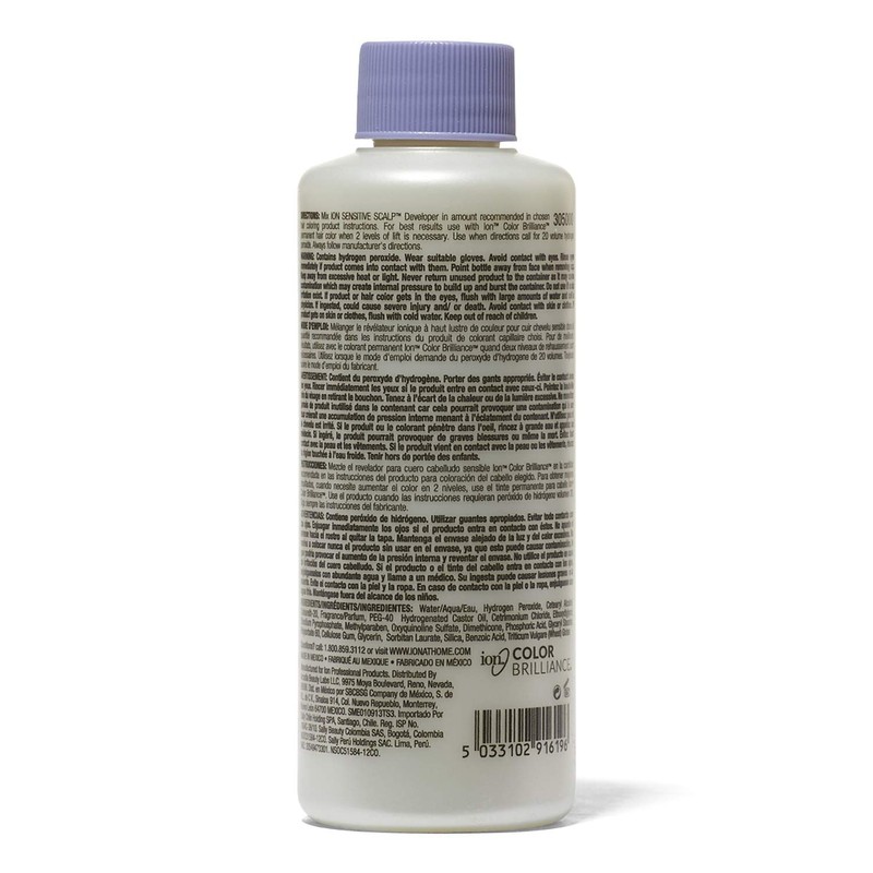 ion Sensitive Scalp 20 Volume Creme Developer, Ionic Buffers and