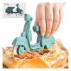 KASESSS Motorcycle Pizza Cutter, Funny Stainless Steel Plastic Pizza Roller,