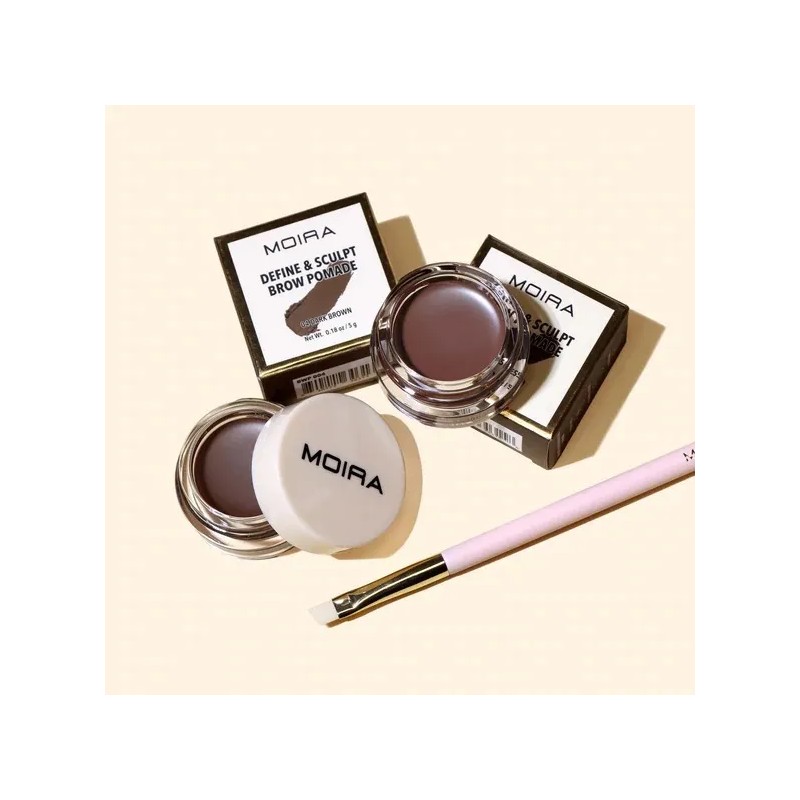 Pomada Para Cejs Moira Cosmetics Tono 004 Dark Brown
