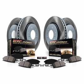Power Stop SC7931 Front and Rear Brake Kit With Semi-Coated Brake Rotors and Ceramic Brake Pads & Hardware For 2018 2019 2020 Toyota Camry L, LE, SE | 2021 2022 Camry LE SE SE Nightshade