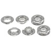 Dritz 1/4" Large, 15 Sets, Silver Eyelets, Nickel Count