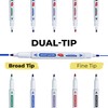 Smart Panda 5 Whiteboard Markers Dual Tip Wipeable Pens, Medium