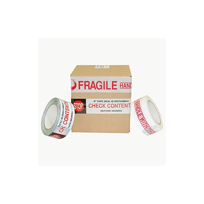 JVCC PP20 Printed Packaging Tape: 2 in. x 110 yds.