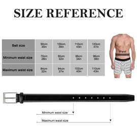 flintronic Leather Belt for Men, PU Leather Dress Belt, 1.1''(33mm) Wide Adjustable Classic Belts, Fashion Designs Waist Band for Suits, Business Dress, Casual Jeans fit Everywhere-120cm