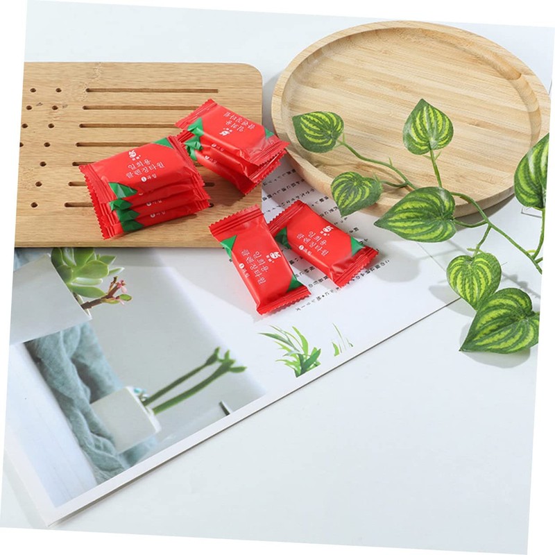 Baluue 1 Pack Disposable Towels for Travel Red Compressed Wipes