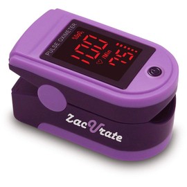 Zacurate Pulsioxímetro y Oxímetro de Pulso de Dedo, Monitor de Frecuencia Respiratoria y Niveles de Saturación de Oxígeno en la Sangre (Serie Pro,... 