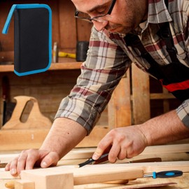 12 Pieces File and Rasp Set Made of Hardened and Diamond Cut Alloy Steel, 150mm Flat, Triangle, Half Round, Square, Round and Needle Files for Wood, Metal, Carpentry Sculpture