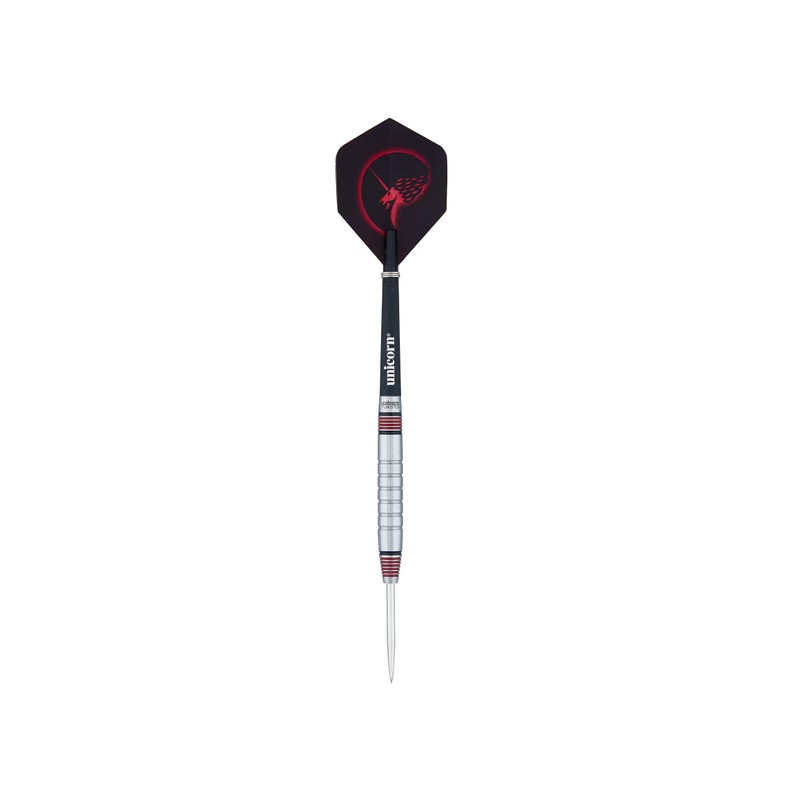 Unicorn Unisex Core Plus|Style 2|Steel Tip Darts, Silver / Black,