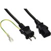 Buffalo BUFFALO BSACC0620BKA Power Cable 3-Pin Socket Female to 2-Pin