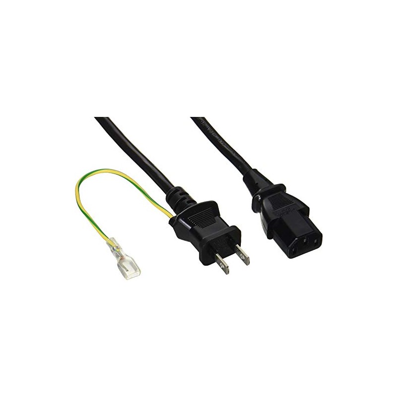 Buffalo BUFFALO BSACC0620BKA Power Cable 3-Pin Socket Female to 2-Pin