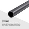 sourcing map PVC Rigid Round Pipe 16mm ID 20mm OD
