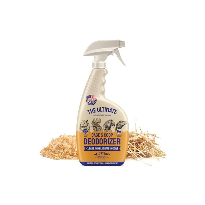 Hatortempt Chicken Coop Deodorizer & Cleaner Spray - 32 Oz,