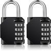 ZHEGE Padlock, Combination Lock 4 Digits, Outdoor Padlock Weatherproof for