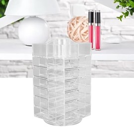 Torre de Lápiz Labial, Organizador Giratorio de 360 ​​grados, Gran Capacidad, Transparente para Maquilladores