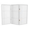 3 ft. Short Double Cross Shoji Screen - White -