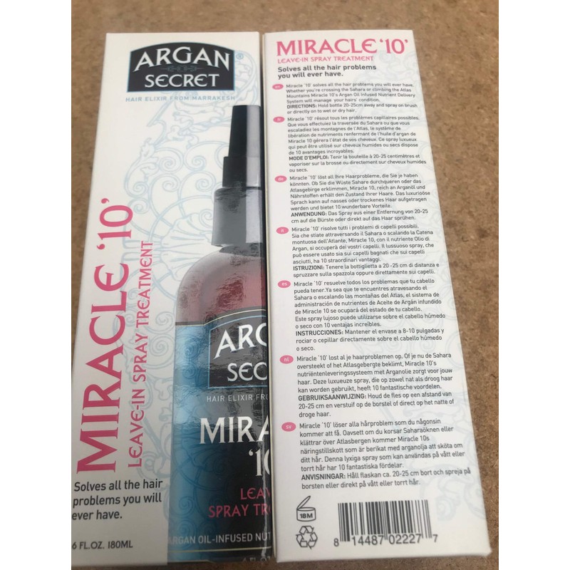 Argan Secret - Miracle 10 Leave-In Treatment Argan Secret -