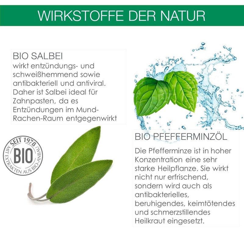 LOGODENT Naturkosmetik EXTRAFRISCHER RUNDUMSCHUTZ daily care Zahncreme mit Fluorid, Mit