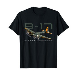 Flying Fortress B-17 World War II Classic Warbird Airplane T-Shirt