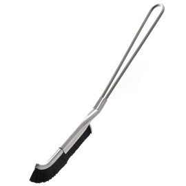 TAISEI J Type Brush (Genuine Product, Made in Japan), Cleaning Brush Designed by a Pioneer in the Brush Industry, Handle: Stainless Steel, Brush: Nylon 66 (Black)