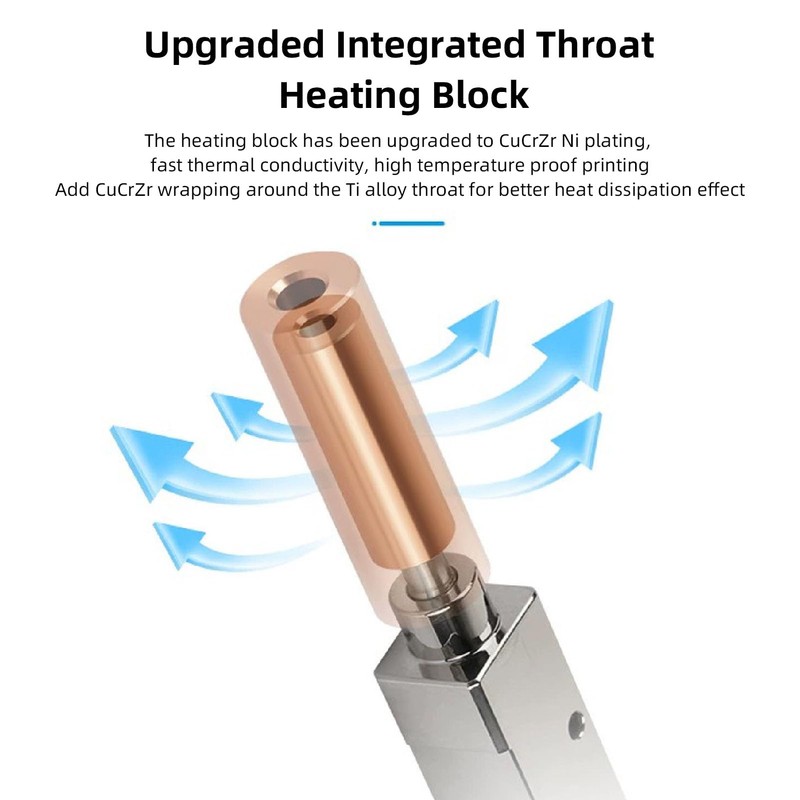 Ceramic Hotend Kit, Hardened Steel Nozzle for Qidi X Plus