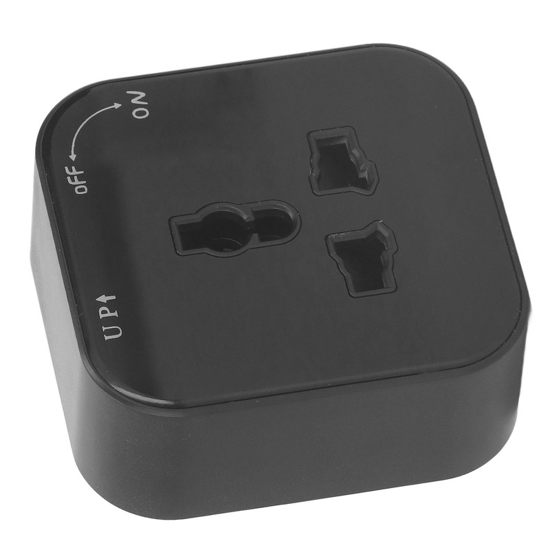 Square Track Adapter Surface Mounted Power Outlet Socket with Indicator
