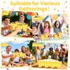 LIKAJON 50 Yellow Plastic Cups, 12 oz Disposable Cups, Drinking
