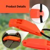 2-Pack High-Decibel Survival Whistles with Reflective Lanyard – Essential Safety