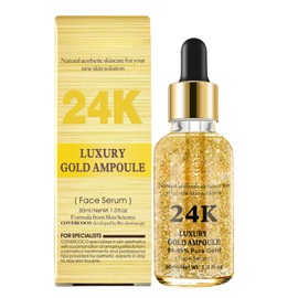 24k Gold Face Serum, Face Care Serum, Facial Serum With 24k Gold, Dark Spot Remover For Face,Suitable For All Skin Types, 30ml