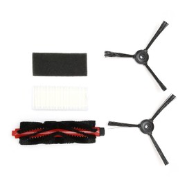 Sweeper Filter Replacement, High Efficiency Main Brush Side Brush Filter Kit Side Brush for Lefant M200/M201/M520M/M571/T700 for Office for Home