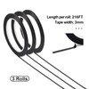 Medsuo 3 Rolls of Black Whiteboard Grid Marking Tapes 3