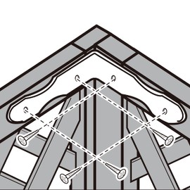 Takasho Lattice Fence Connector Hardware Corner Connection ‎TKL-07