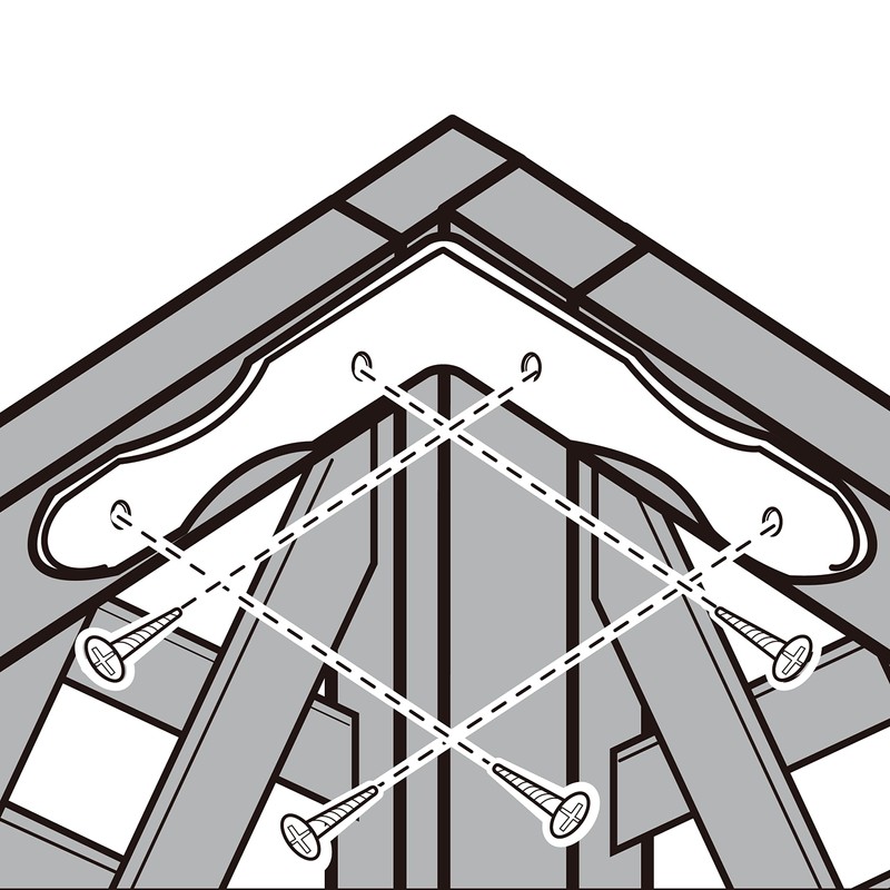 Takasho Lattice Fence Connector Hardware Corner Connection ‎TKL-07