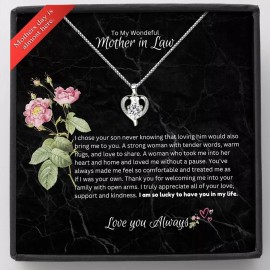 Unbranded To My Mother in Law, Gifts for Mother in Law, 925 sterling silver necklace