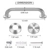 2 Pack 12 Inch Grab Bars for Bathtubs and Showers,
