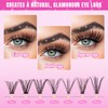 WLFRHD Lash Clusters Kit Individual 280PCS Lashes Eyelash Clusters DIY