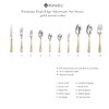 KEAWELL Pearl Edge Premium 65-Piece Refined Bead Silverware Set, 18/10