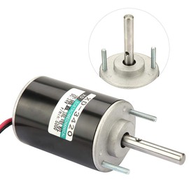 30 Watt 12 V/24 V DC Permanent Magnet Electric Motor, CW/CCW Reversible High Speed Low Noise for DIY Generator XD-3420 (24 V 7000 RPM)