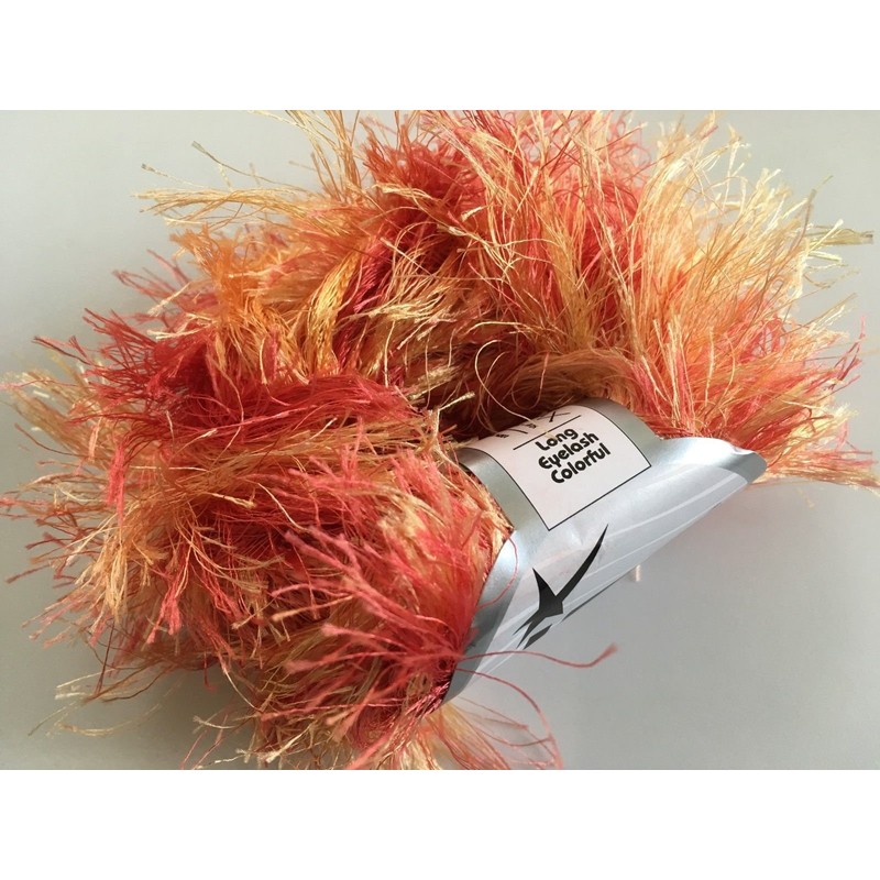 Extra Long Sun Kiss Eyelash Yarn 38 Yards 50 Gram