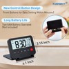 KANBIT Small Digital Travel Alarm Clock, Large LCD Display Front