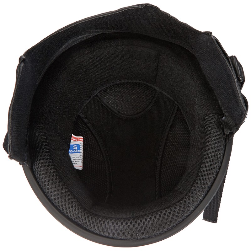 Mil-Tec Half Shell Helmet with Goggles, Olive, white, m