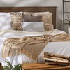 DII Chevron Throw Collection Handloomed Cotton, 50x60, Stone