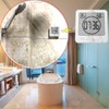 Waterproof Hanging Wall Clock Shower Timer, Large Digital Bathroom Alarm