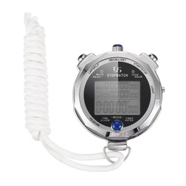 PATIKIL Digital Stopwatch Metal Waterproof Stop for Sport Watch Timer 100 Lap Memory Digital Stopwatch with Backlight for Sports Competitions Games Training