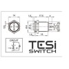 Tesi POCO 12MM LED Momentary Push Button Guitar Kill Switch