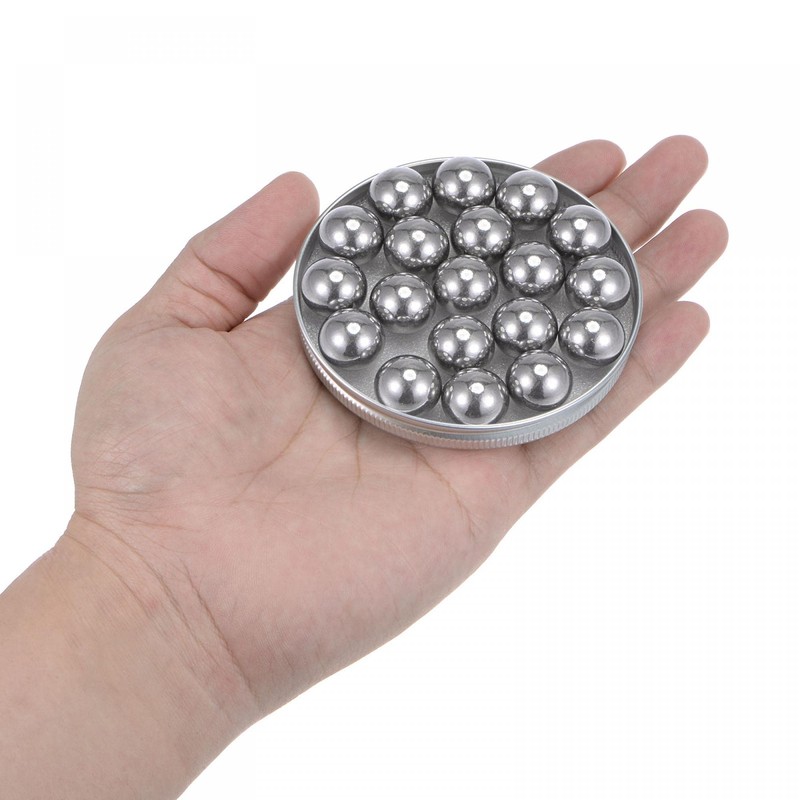 sourcing map 50pcs 16mm Carbon Steel Bearing Balls Precision Polished