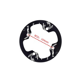 UPANBIKE Mountain Bike Chainring Guard Protector BCD 104mm Aluminum Alloy Chainring Cover for Chainring Sprocket 32-34T