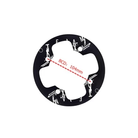 UPANBIKE Mountain Bike Chainring Guard Protector BCD 104mm Aluminum Alloy Chainring Cover for Chainring Sprocket 32-34T