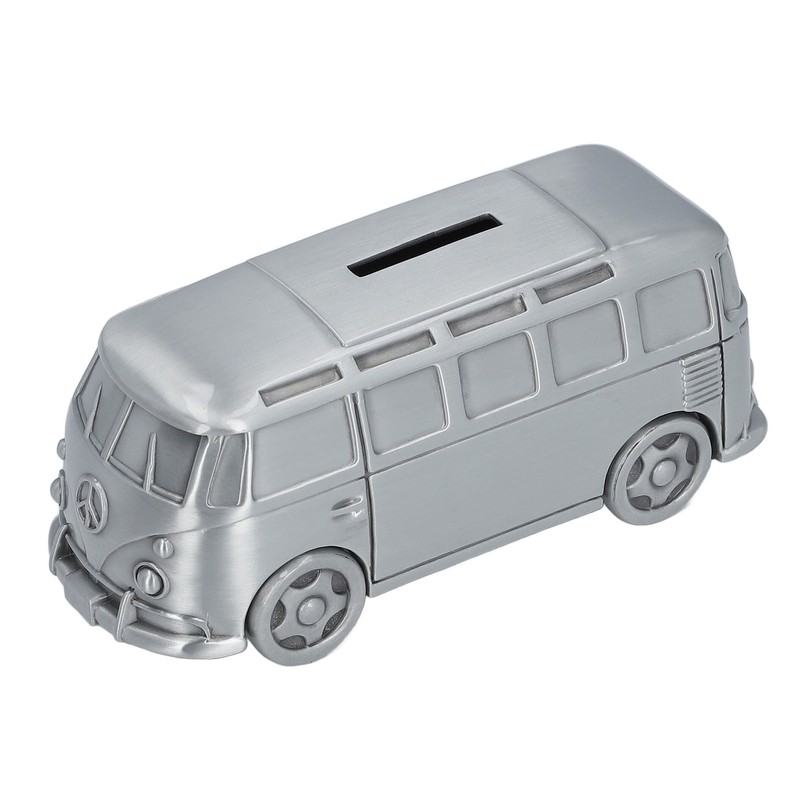 Metal Piggy Bank Bus Shape Cute Alloy Children Money Saving